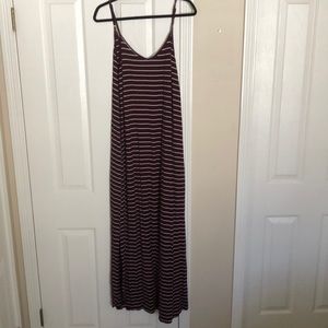 Maxi Adjustable Strap Dress with pockets!